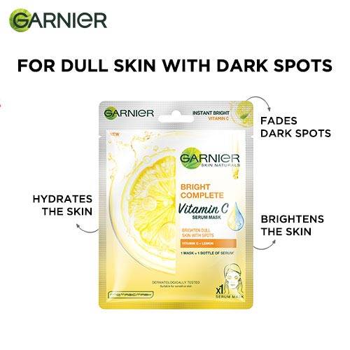 GARNIER LIGHT COMPLETE MILKY SERUM MASK