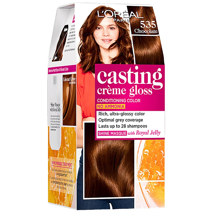 L'OREAL CASTING CRÈME GLOSS HAIR COLOR,535 CHOCOLATE,87.5GM+72ML
