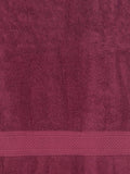 Jockey Cotton Terry Ultrasoft and Durable Solid Bath Towel-Burgundy