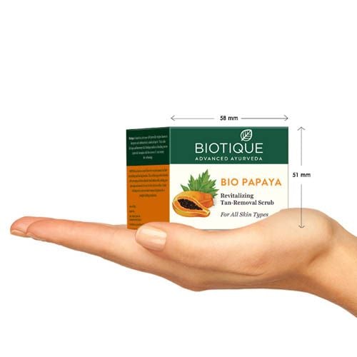BIOTIQUE BIO PAPAYA TAN REMOVAL SCRUB,75GM