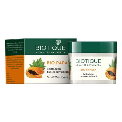 BIOTIQUE BIO PAPAYA TAN REMOVAL SCRUB,75GM