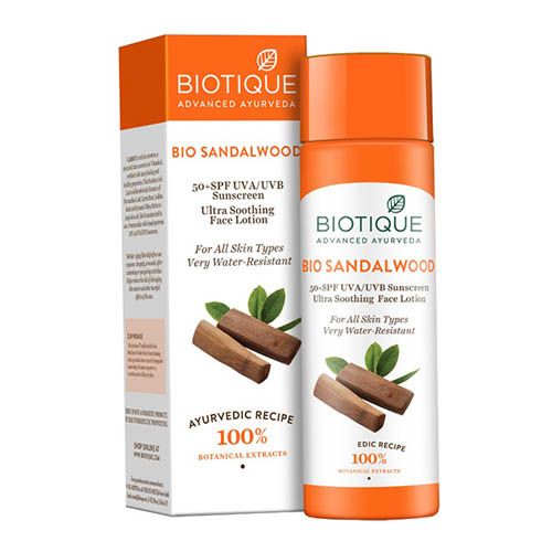 BIOTIQUE BIO SANDALWOOD FACE LOTION,120ML