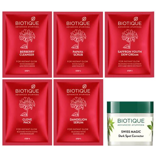 BIOTIQUE PARTY GLOW FACIAL KIT,65GM