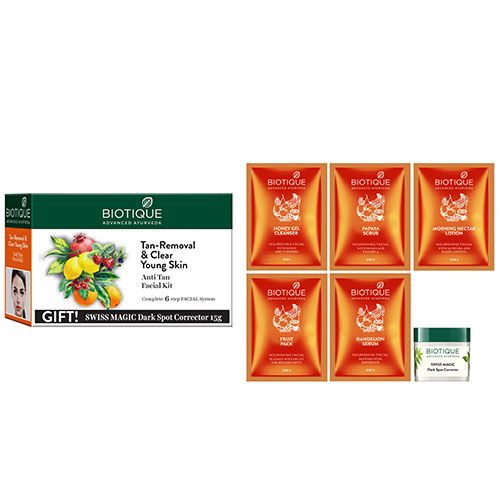 BIOTIQUE TAN REMOVAL FACIAL KIT,65GM