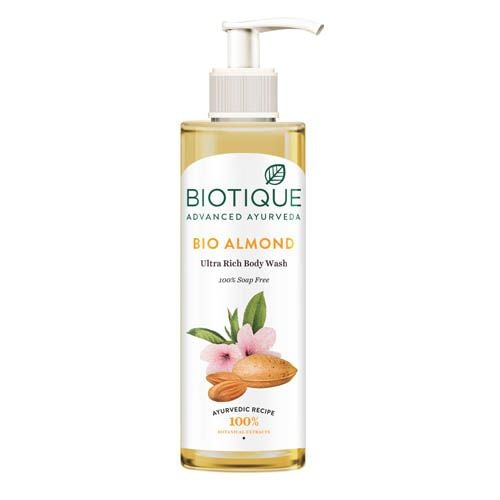 BIOTIQUE BIO ALMOND BODY WASH,200ML