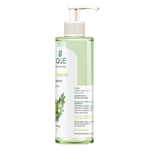 BIOTIQUE BIO BASIL & PARSLEY BODY WASH,200ML
