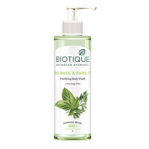 BIOTIQUE BIO BASIL & PARSLEY BODY WASH,200ML