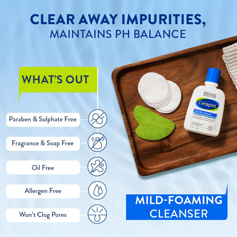 CETAPHIL OILY SKIN CLEANSER,125ML
