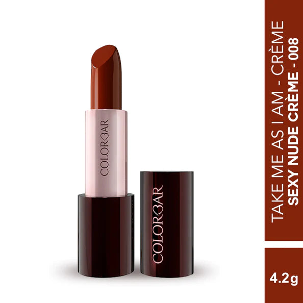 Colorbar Take Me As I Am Vegan Crème Lipstick Sexy Nude Crème-008,4.2gm