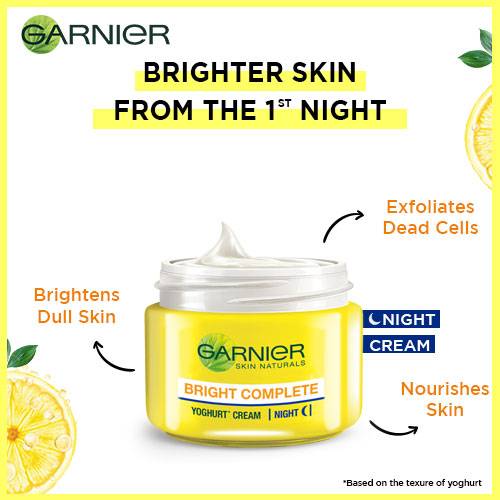 GARNIER BRIGHT COMPLETE VITAMIN C NIGHT CREAM,40GM