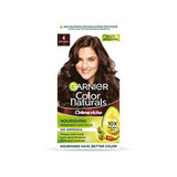 GARNIER COLOR NATURALS CRÈME HAIR COLOR,4 BROWN,70ML+60GM
