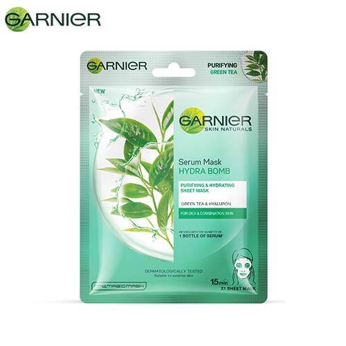 GARNIER SERUM HYDRA BOMB GREEN TEA SERUM MASK