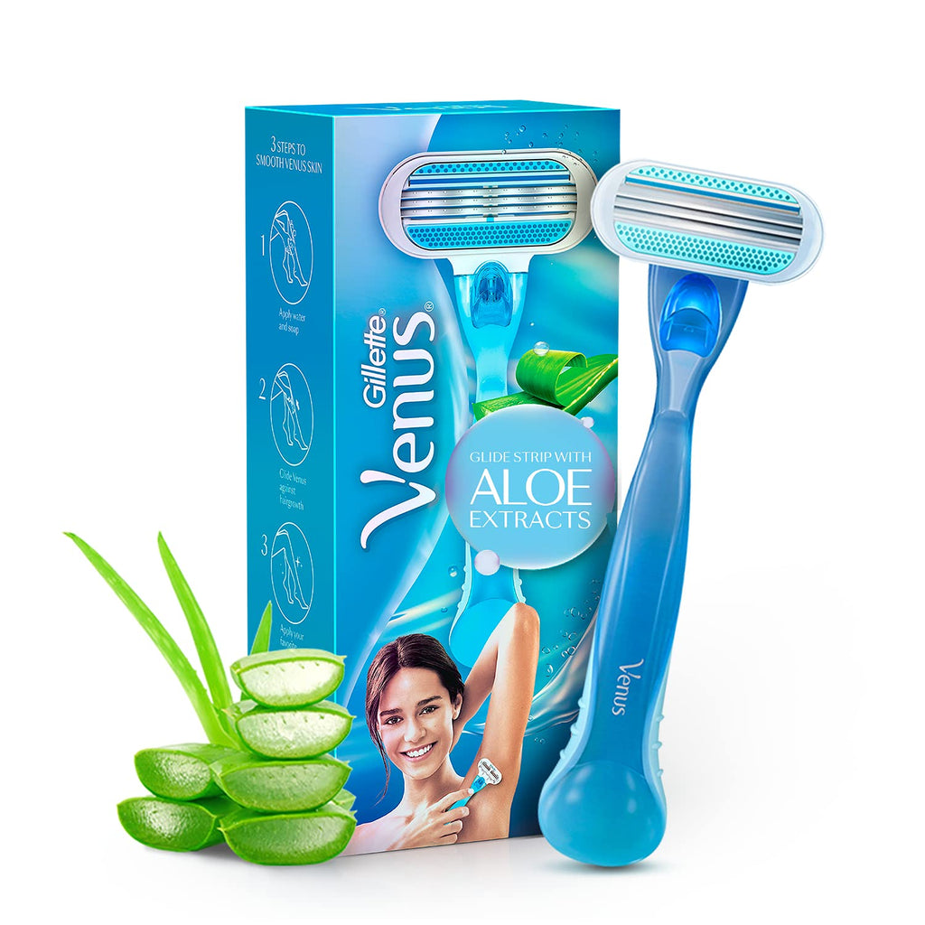 GILLETTE VENUS RAZOR WITH ALOE EXTRACTS