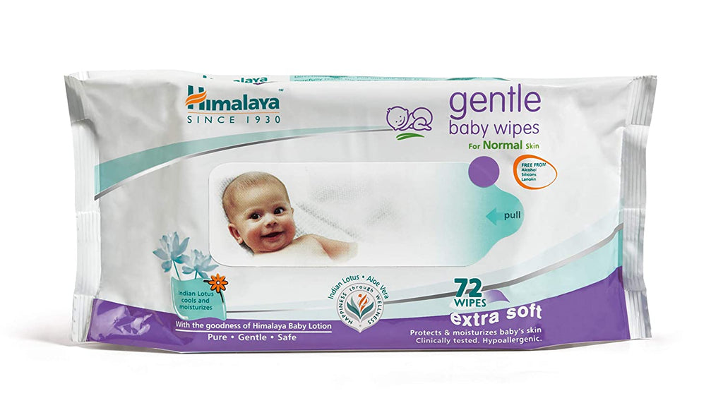 Himalaya Baby Wipes, 72N