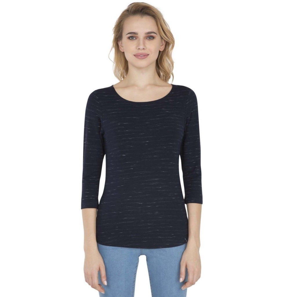 Jockey Three Quarter Sleeve T-Shirt True Navy IW01