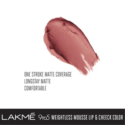 LAKME 9TO5 LIP CHEEK BLUSH VELVET