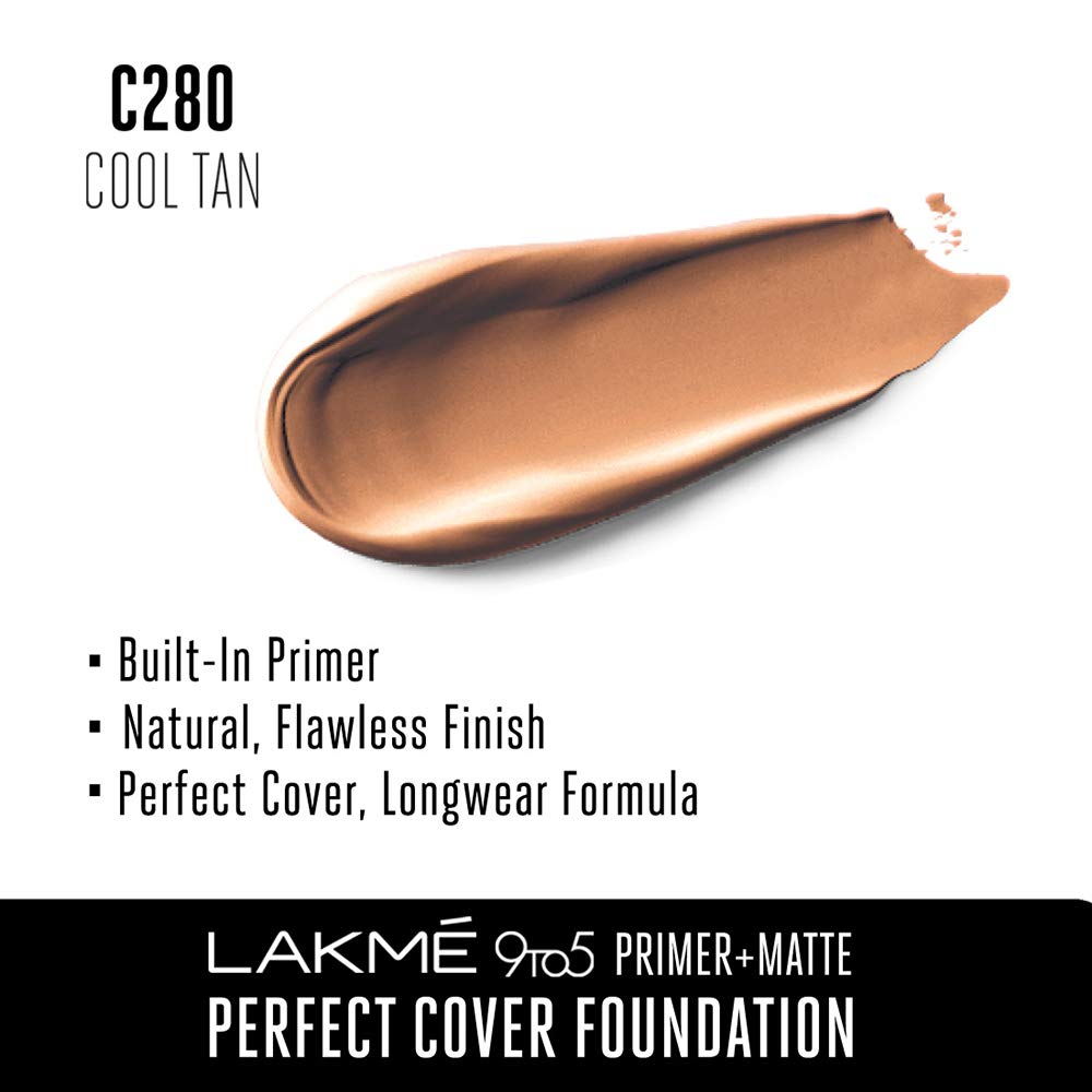 LAKME 9TO5 MATTE FOUNDATION C280 COOL TAN