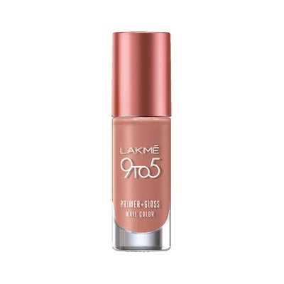 LAKME 9TO5 PRIMER + GLOSS NAIL COLOR NUDE FLUSH