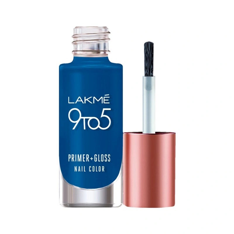 LAKME 9TO5 PRIMER GLOSS NAIL COLOR,BLUE OCEAN,6ML