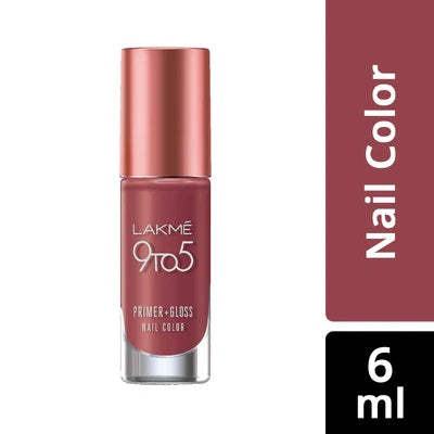 LAKME 9TO5 PRIMER + GLOSS NAIL COLOR DUSTY PINK
