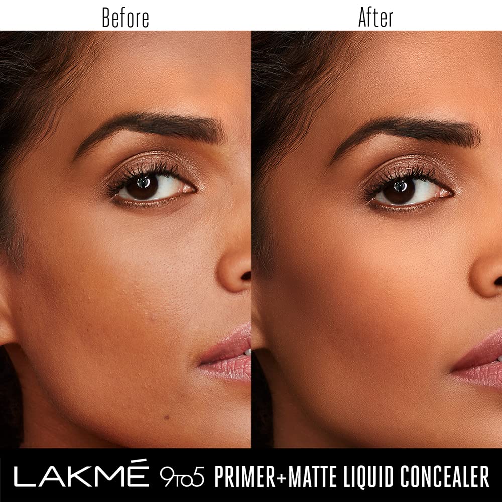 LAKME 9TO5 PRIMER MATTE LIQUID CONCEALER 34,ALMOND