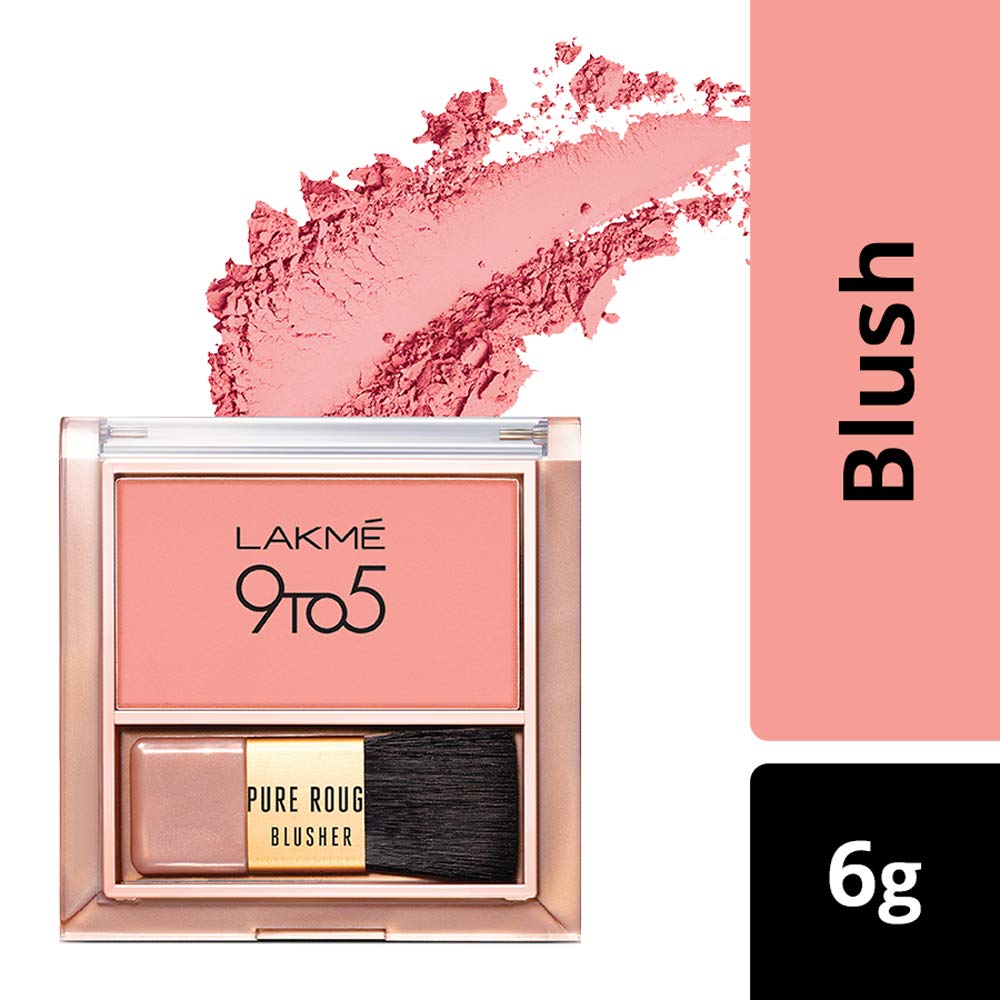LAKME 9TO5 PURE ROUGE BLUSHER NUDE FLUSH