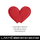 LAKME ABSOLUTE MATTE MELT LIQUID LIP COLOR 131RHYTHMIC RED