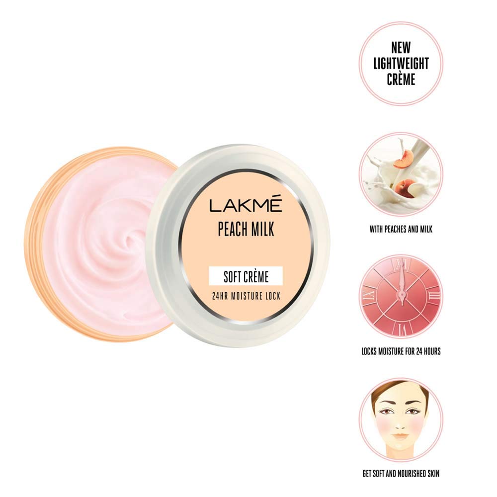LAKME PEACH MILK SOFT CREME,150GM