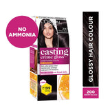 L'OREAL CASTING CRÈME GLOSS HAIR COLOR,200 EBONY BLACK,21gm+24ml