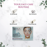 LOTUS HERBALS RADIANT DIAMOND,CELLULAR RADIANCE FACIAL KIT,4 EASY STEP,37GM(4 USE)