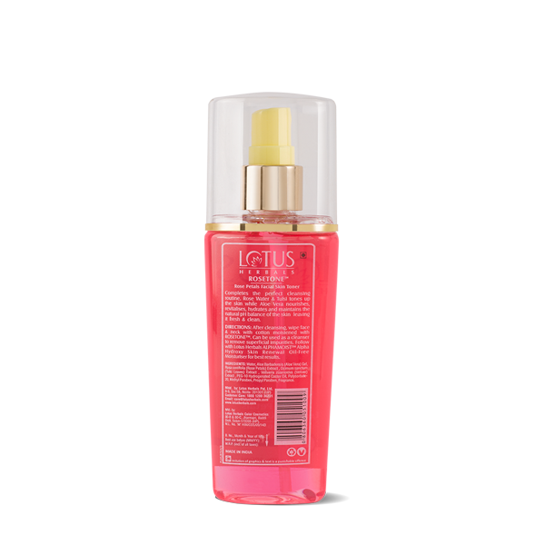 LOTUS HERBALS ROSETONE ROSE PETALS FACIAL SKIN TONER,100ML