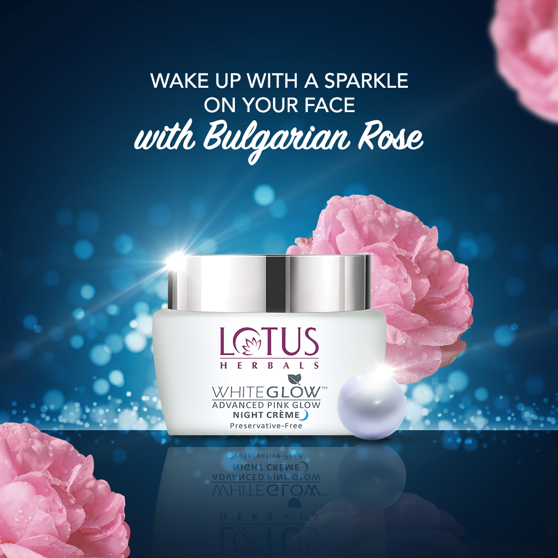 LOTUS WHITE GLOW ADANCED PINK GLOW NIGHT CREME 50G