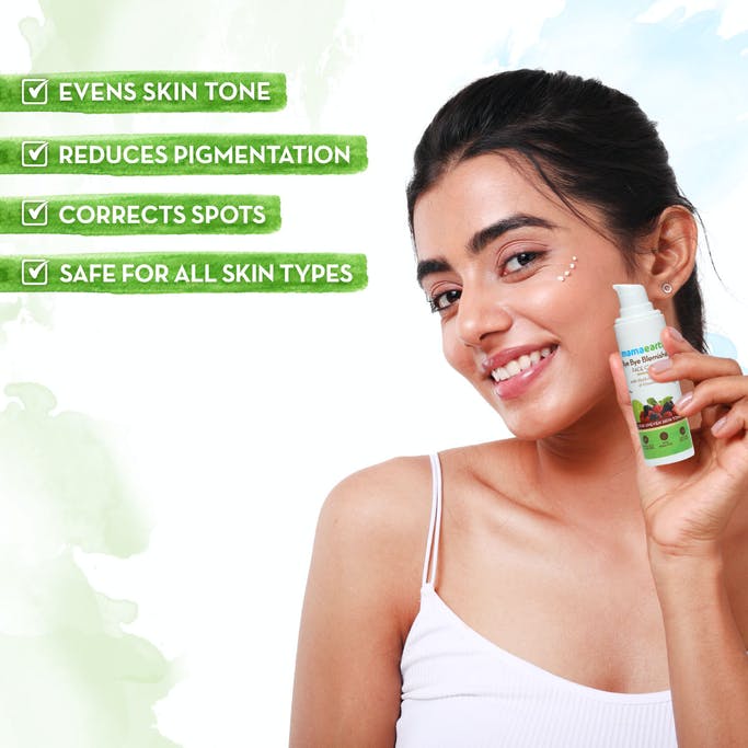 MAMAEARTH BYE BLEMISHES FACE CREAM,30GM