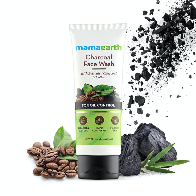 MAMAEARTH CHARCOAL FACE WASH,100ML