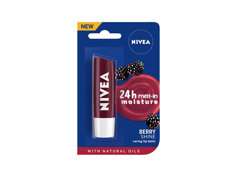 NIVEA BERRY SHINE LIP BALM,4.8GM