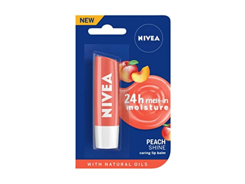 NIVEA PEACH SHINE LIP BALM,4.8GM
