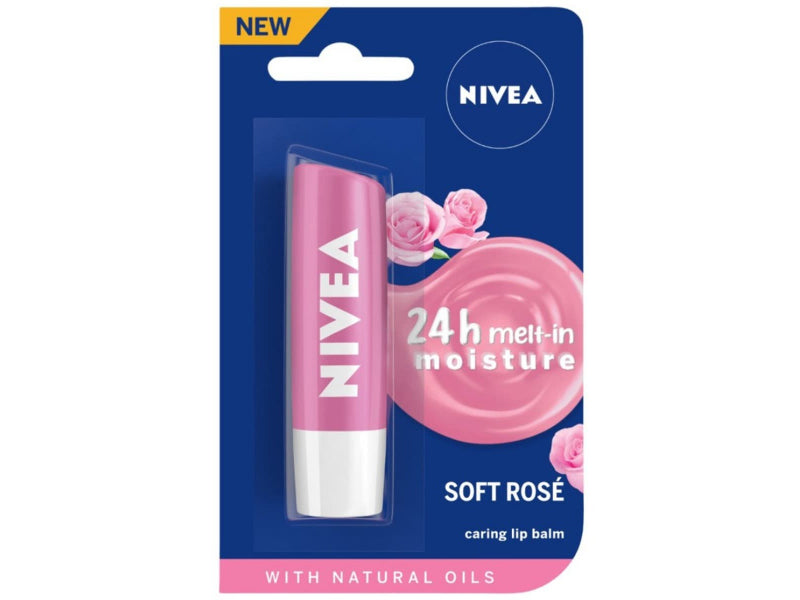 NIVEA SOFT ROSE LIP BALM,4.8GM