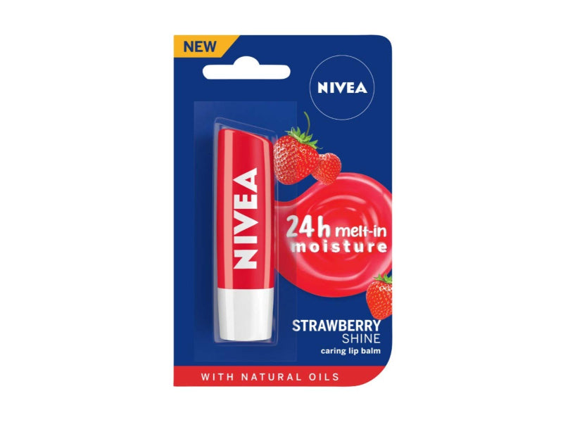NIVEA STRAWBERRY SHINE LIP BALM,4.8GM