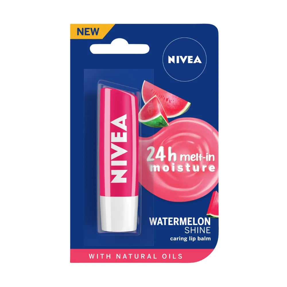 NIVEA WATERMELON SHINE LIP BALM,4.8GM