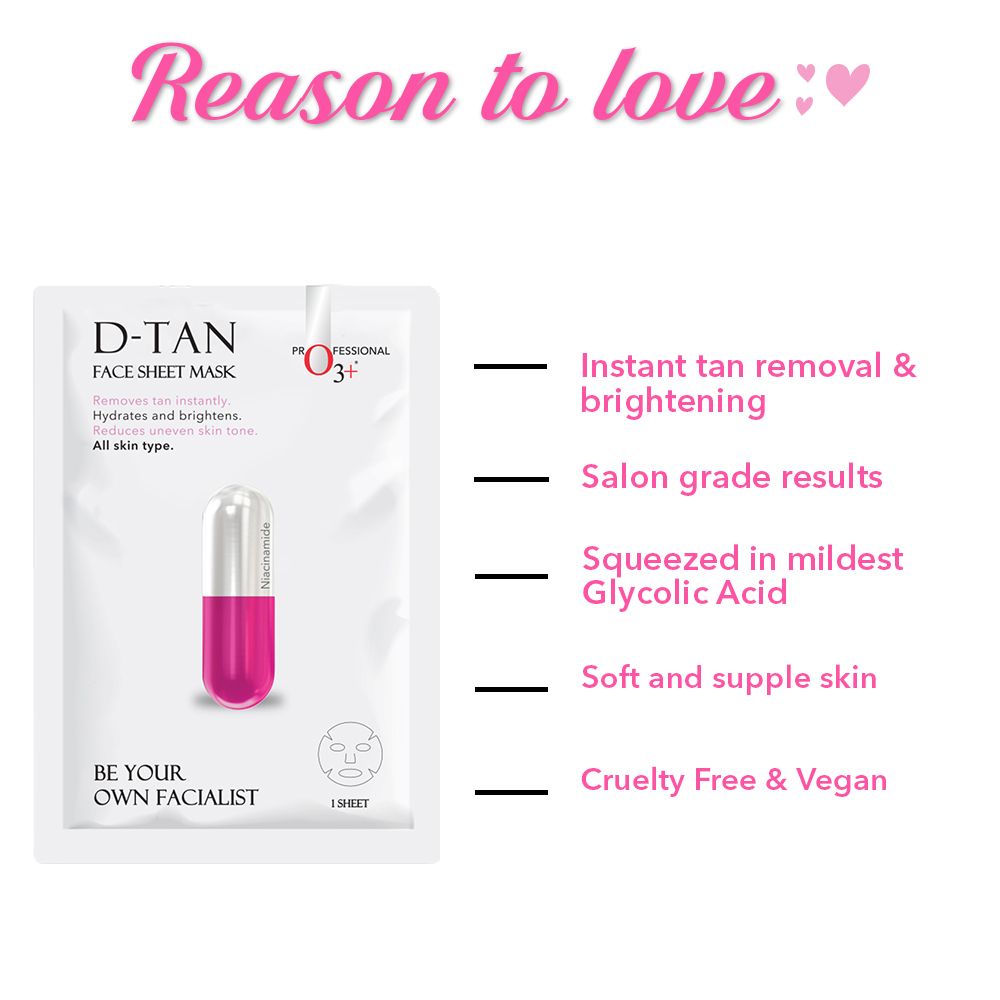 O3+ D-TAN FACE SHEET MASK