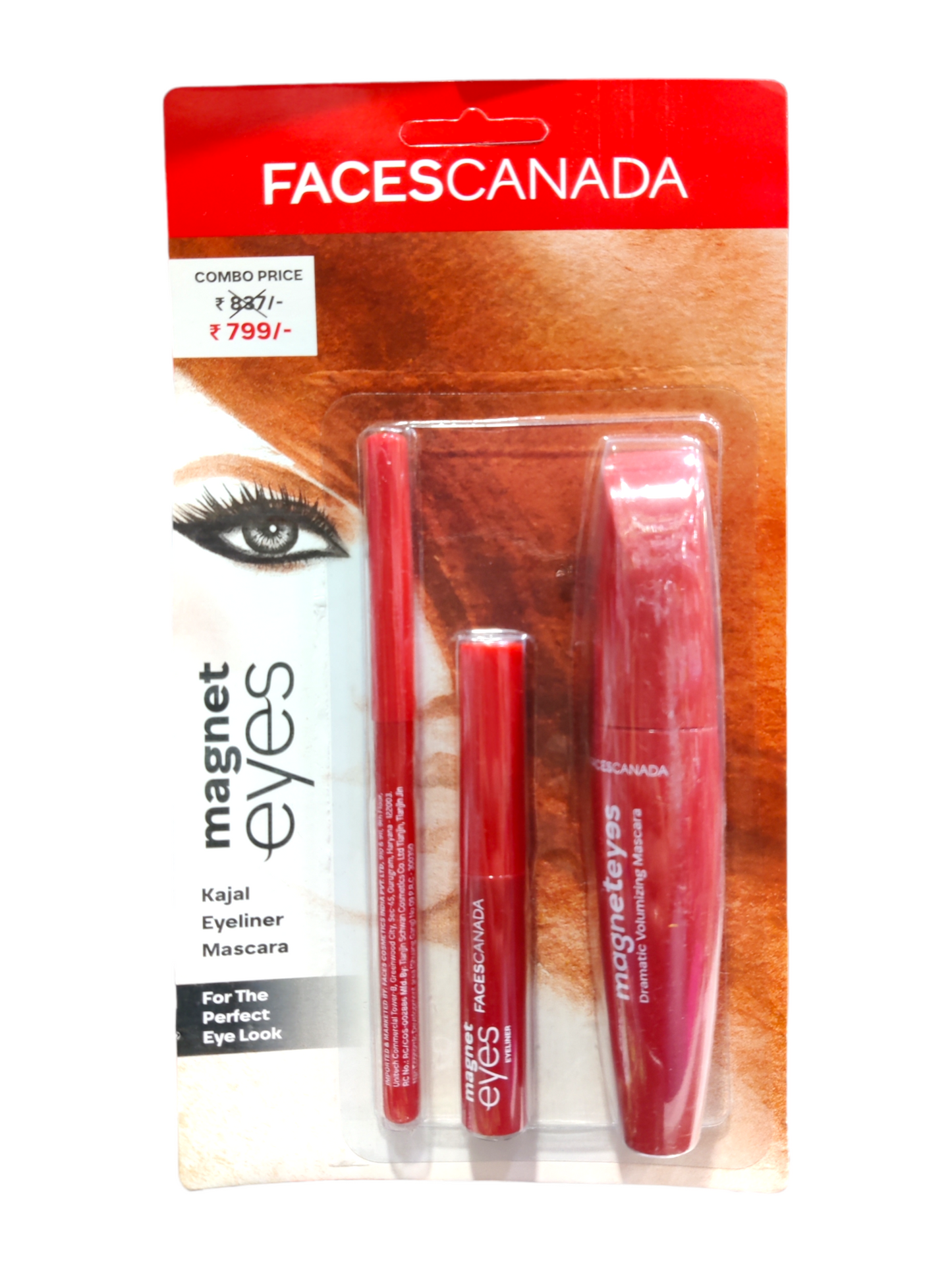 Faces Canada Magneteyes Kajal,Eyeliner,Mascara Combo
