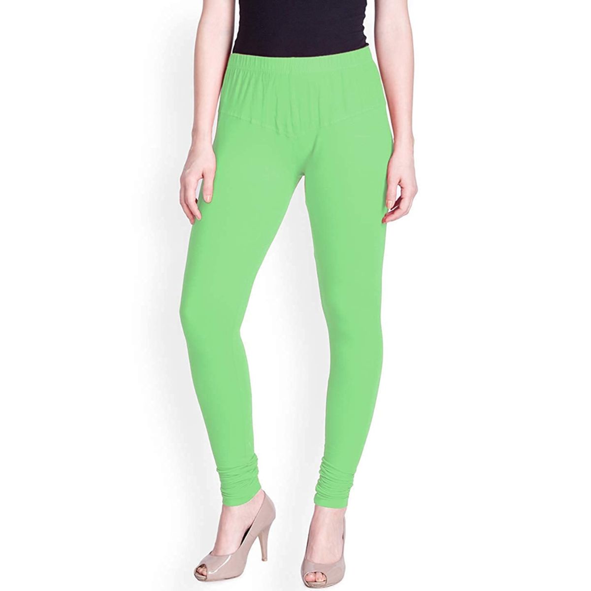 Lyra Churidaar Legging Pista Green