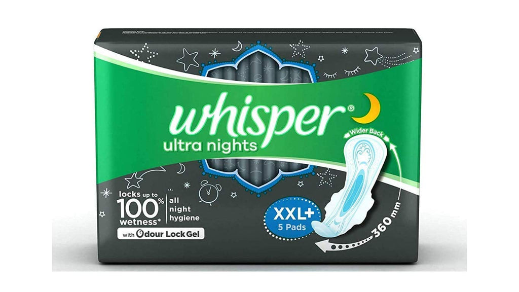 WHISPER BINDAZZ NIGHTS XXL+ 5PADS