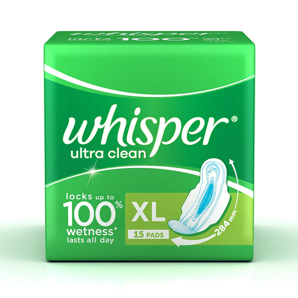 WHISPER ULTRACLEAN EXTRA LONG,15PADS