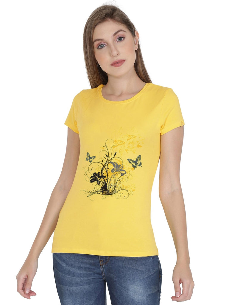 Jockey Printed T-Shirt 1361 Banana Cream Print54