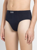 Jockey Men's Super Combed Cotton Rib Solid Brief Deep Navy