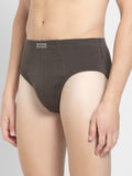 Jockey Men's Super Combed Cotton Rib Solid Brief Deep Olive