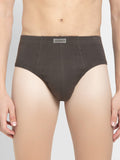 Jockey Men's Super Combed Cotton Rib Solid Brief Deep Olive