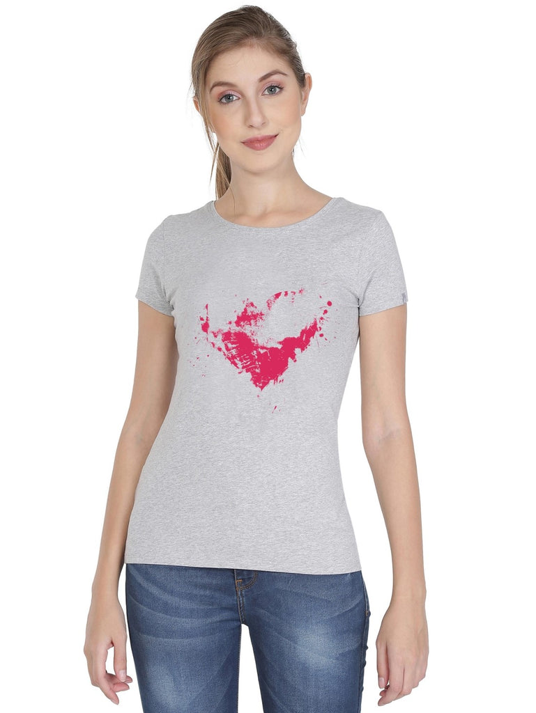 Jockey Printed T-Shirt 1361 Grey Mel Print 53