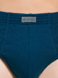 Jockey Men's Super Combed Cotton Rib Solid Brief Poseidon